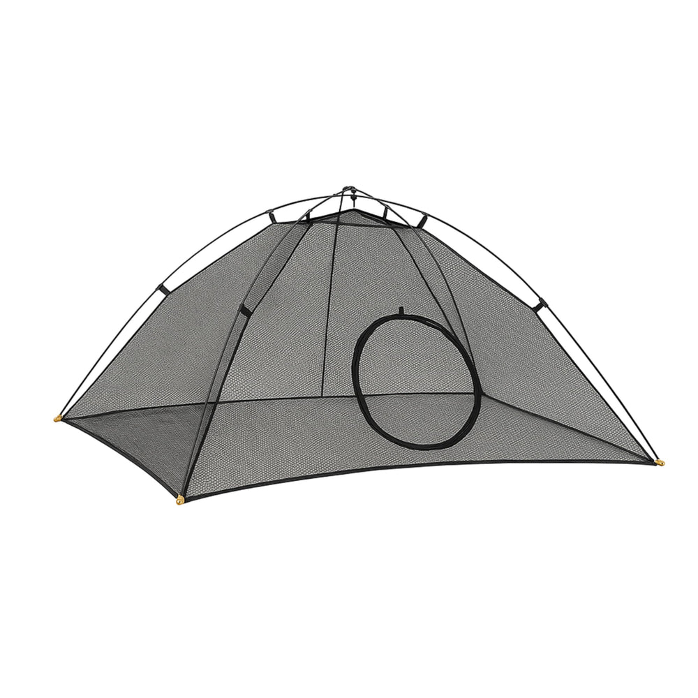 Outback Jack Kitty Habitat frente con entrada y vista de 360 grados.