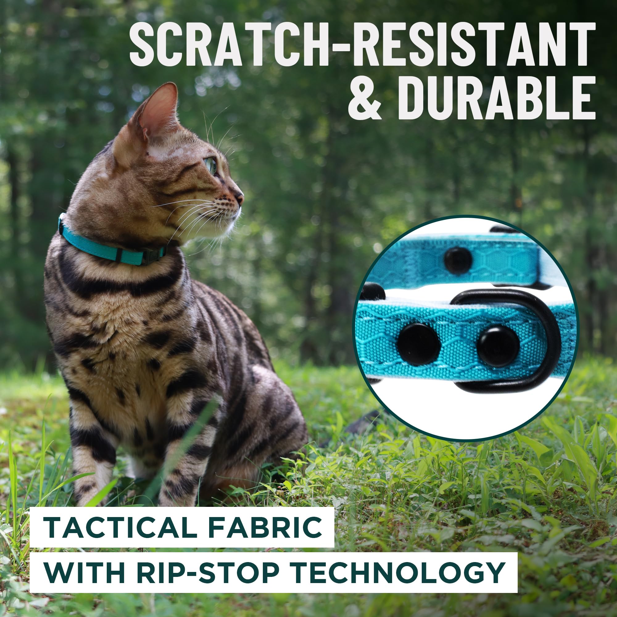 OutdoorBengal collar ajustable para tallas medias y grandes.