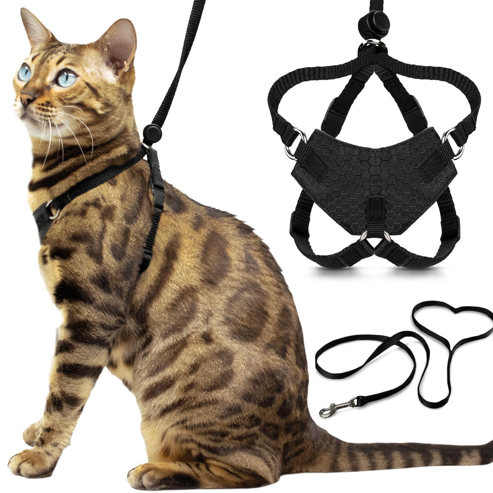 OutdoorBengal Houdini, arnés a prueba de escapadas para paseos seguros.