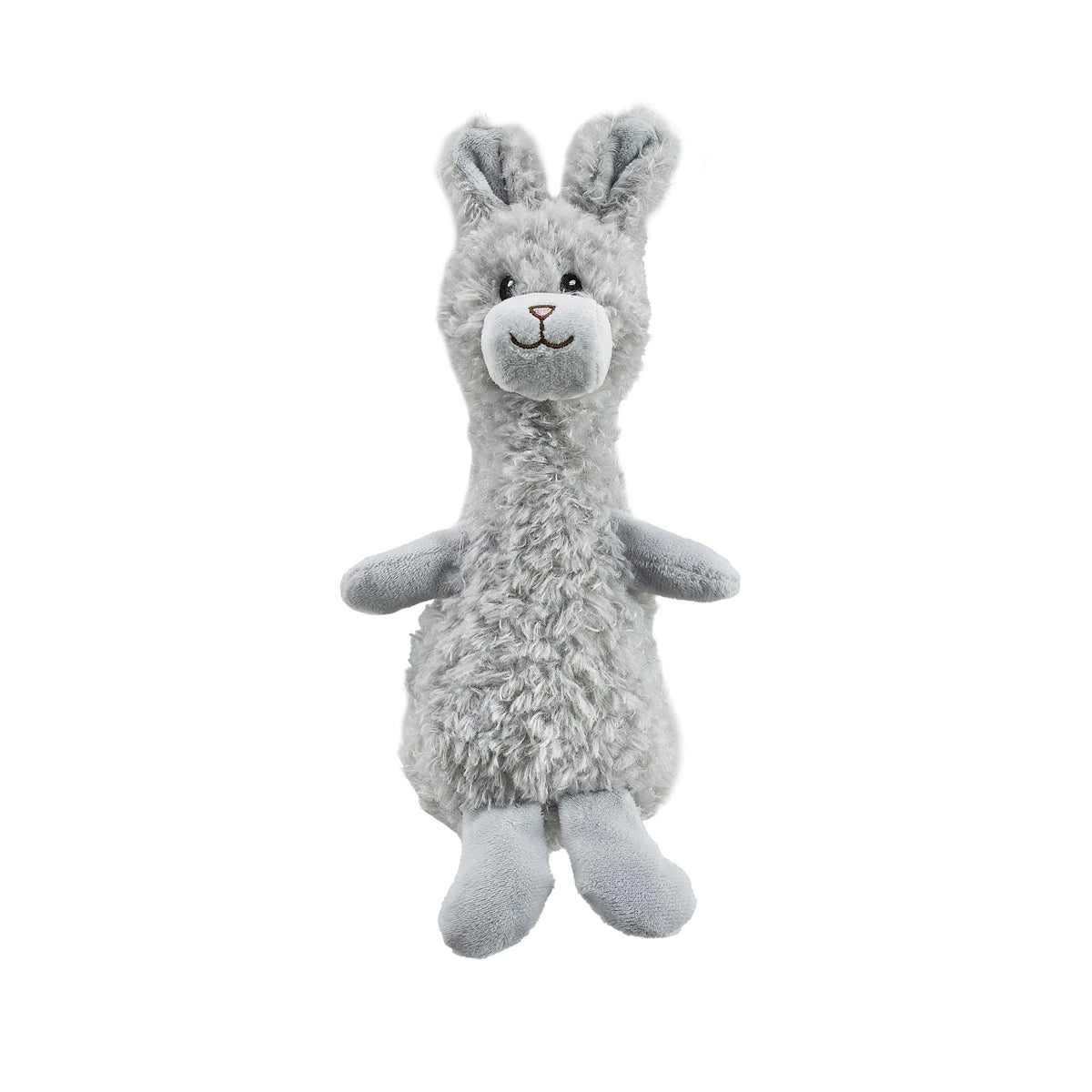 Outward Hound Scruffles conejo de peluche sonoro, ideal para juegos.