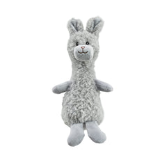 Outward Hound Scruffles conejo de peluche sonoro, ideal para juegos.