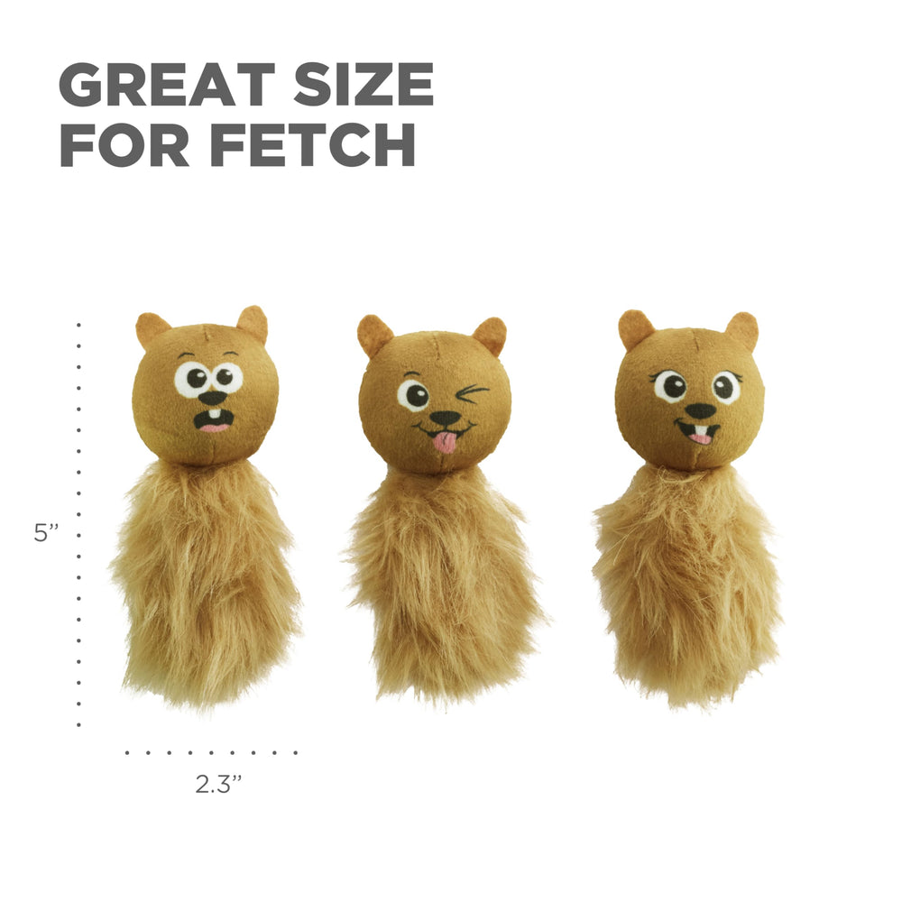 Reemplazo suave Outward Hound, ardilla peluche para dentición y juego
