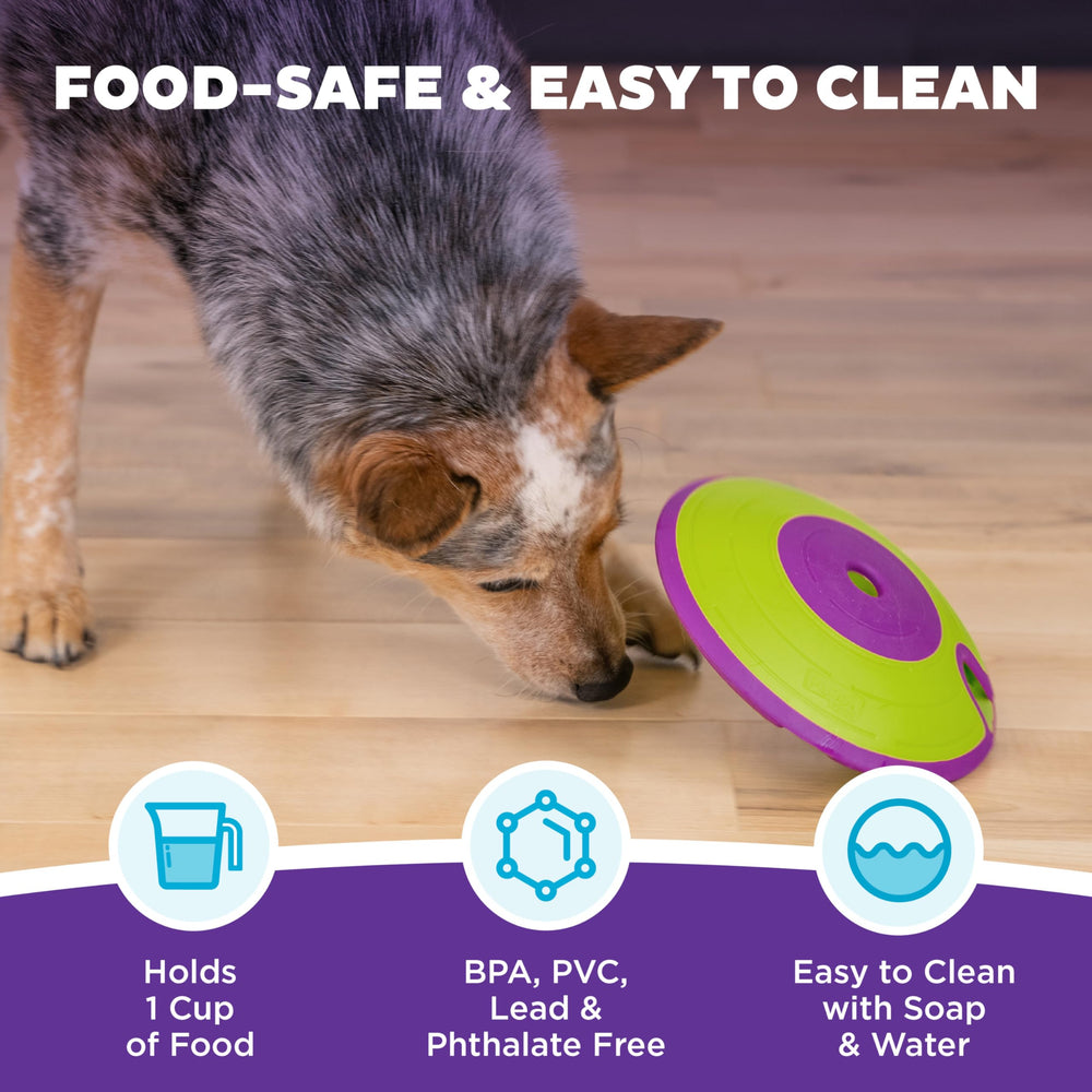 Outward Hound Dog Treat Maze capacidad de una taza para comida.