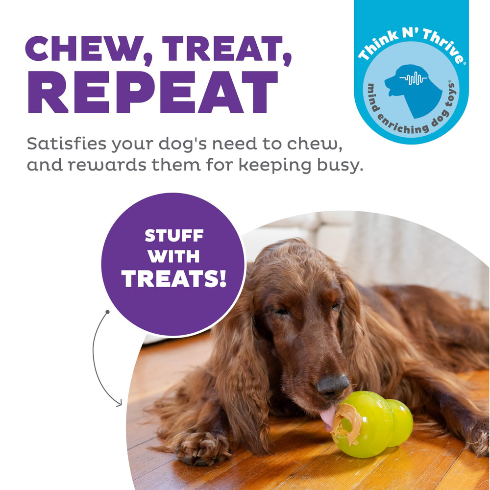 Outward Hound Double-Tuff, juguete interactivo para perros medianos, ofrece diversión prolongada.
