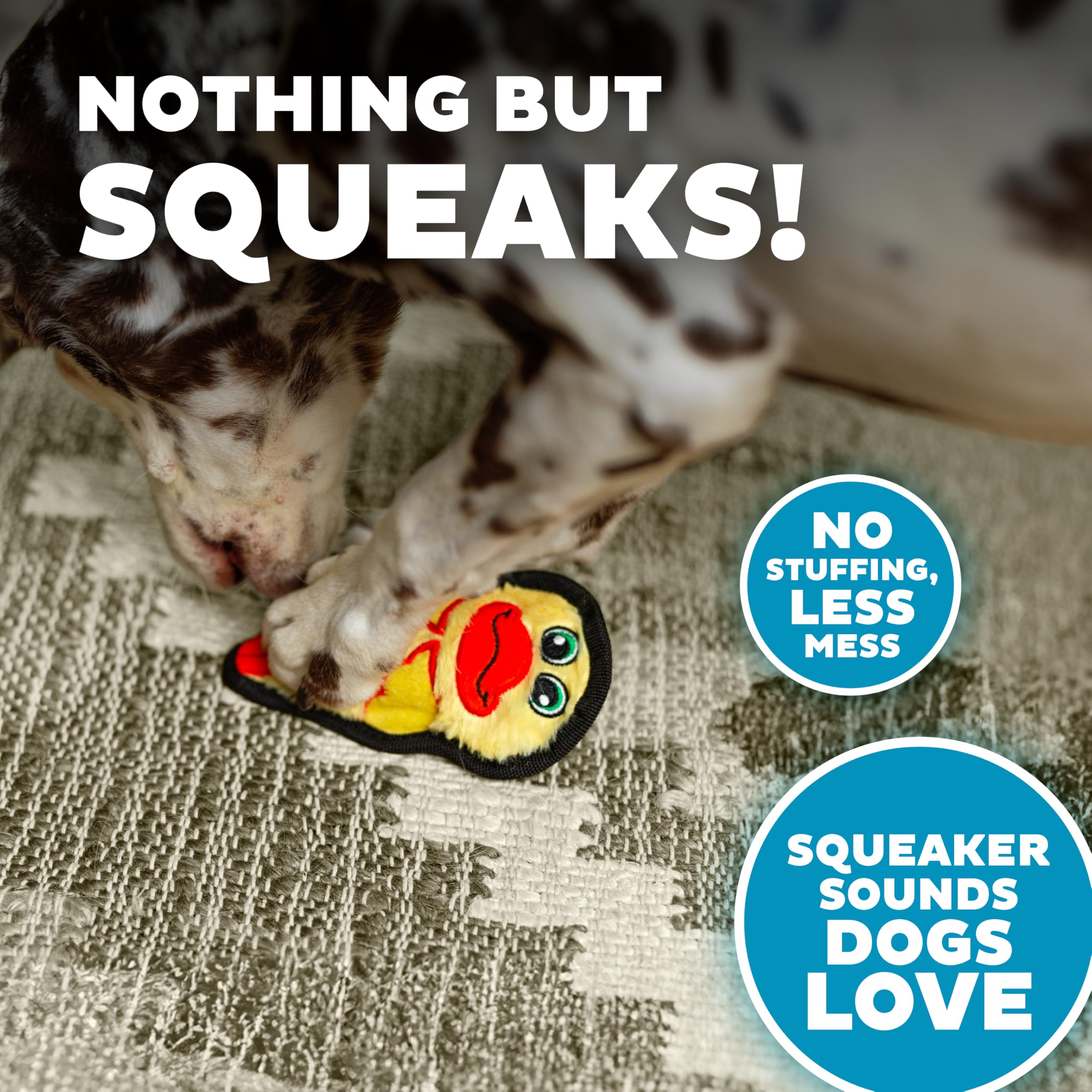 Outward Hound Durablez Minis pato mordida resistente para perros activos