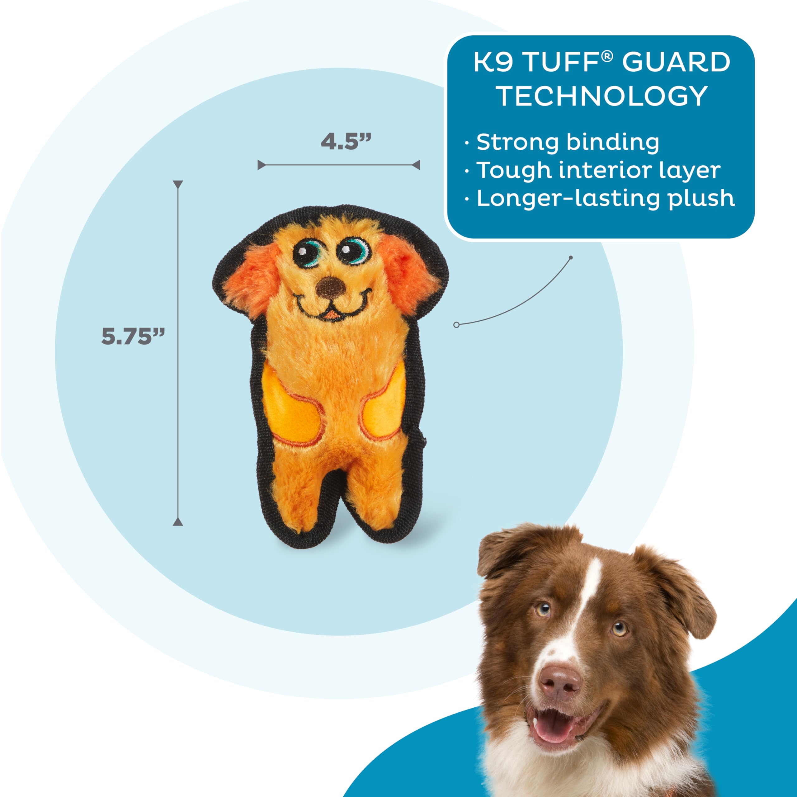 Outward Hound Durablez Minis, construcción resistente, ideal para morder y jugar sin desgarros.