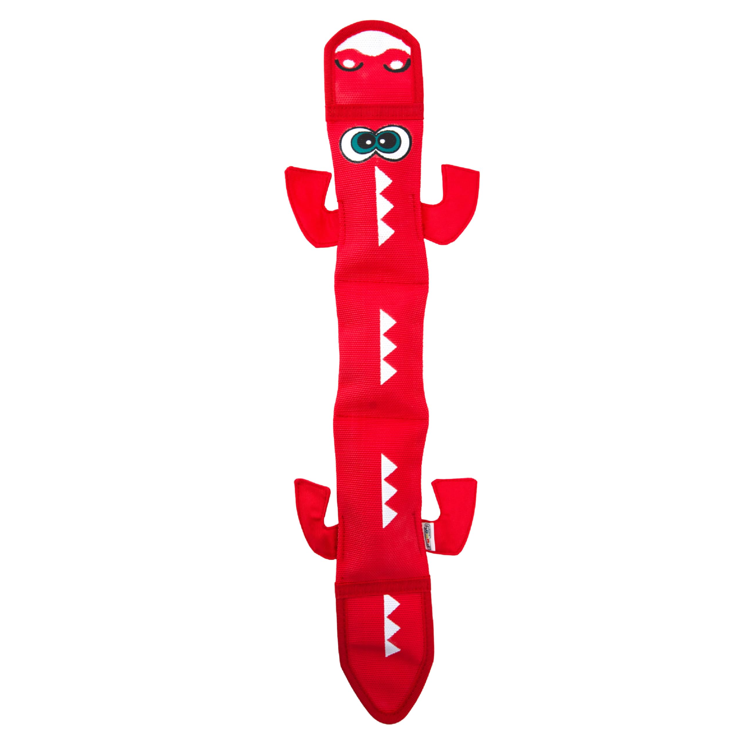 Outward Hound Fire Biterz dragón, juguete peluche resistente para juego y mordidas suaves.