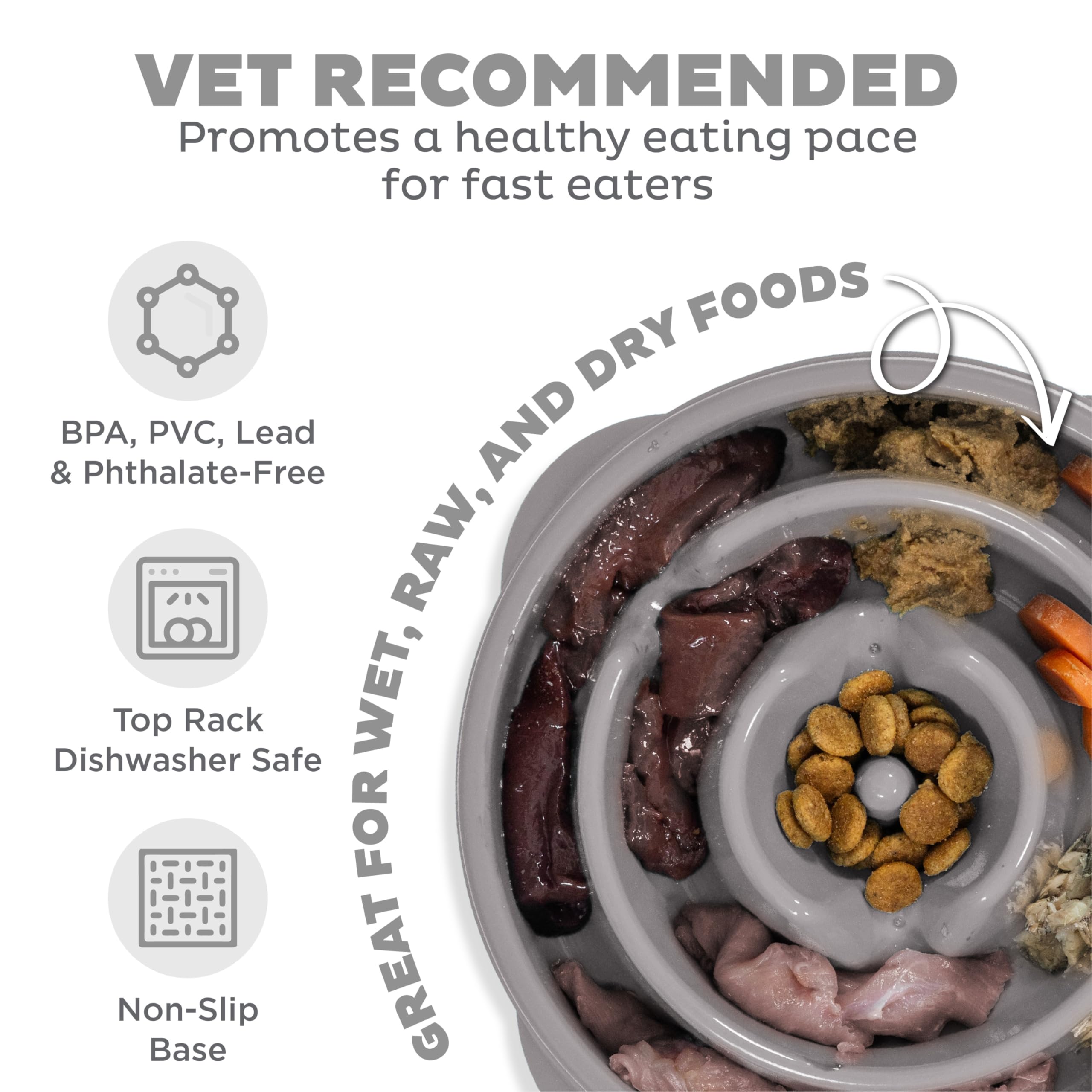 Outward Hound Fun Feeder Slo Bowl design puzzle rend le repas interactif