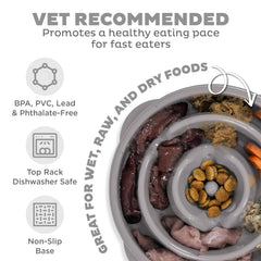 Outward Hound Fun Feeder Slo Bowl design puzzle rend le repas interactif