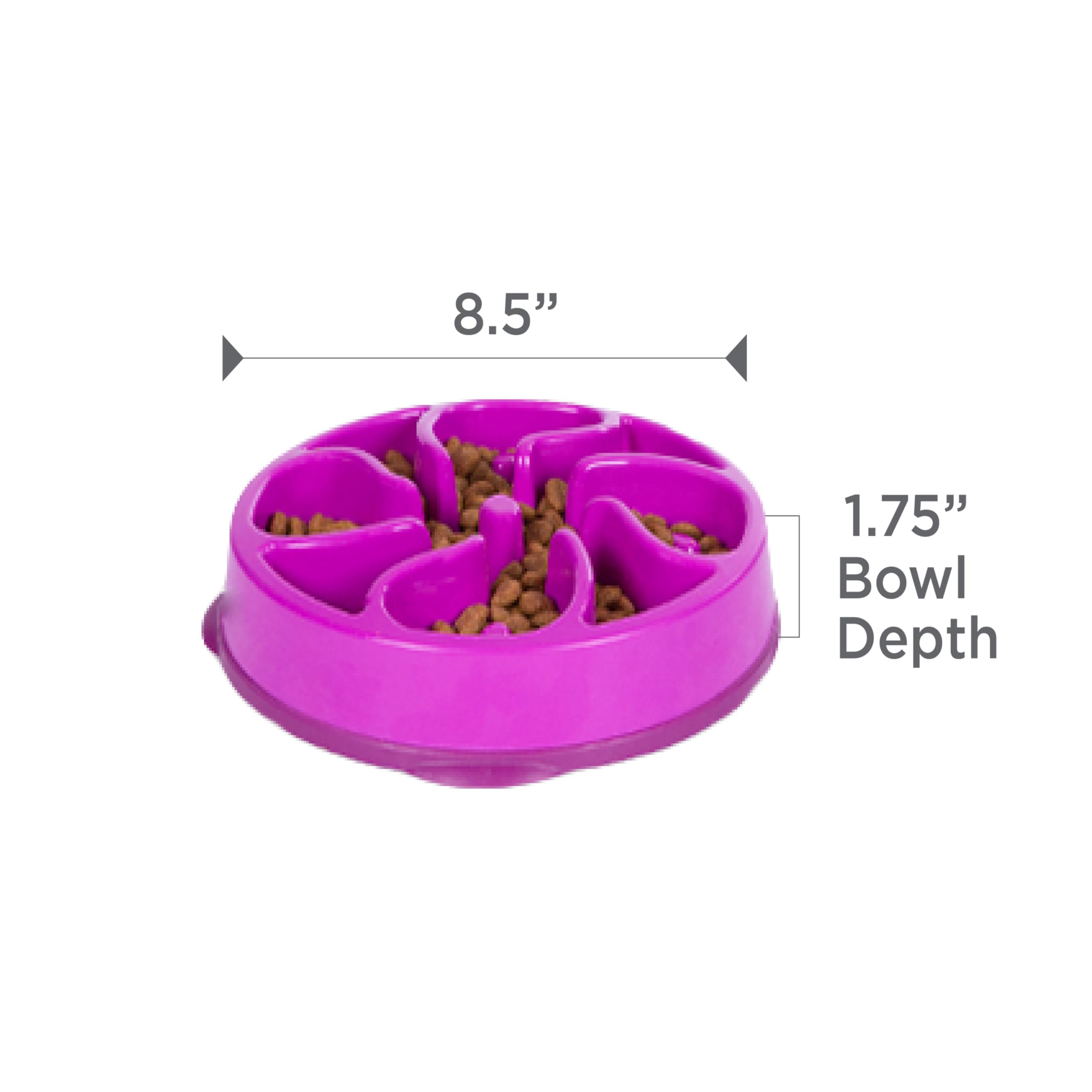 Uso diario con Outward Hound Fun Feeder Slo Bowl para comidas más estructuradas.