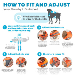 Outward Hound Granby Splash costado derecho: uso cómodo durante la natación