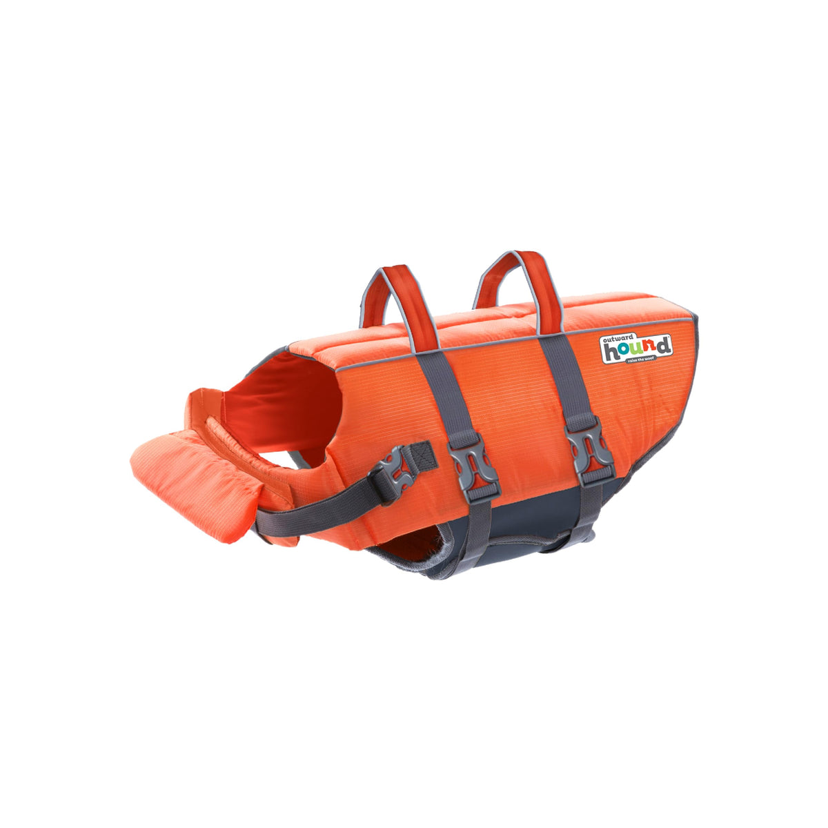 Outward Hound Granby Splash chaleco naranja para perros, flotación confiable para nadar