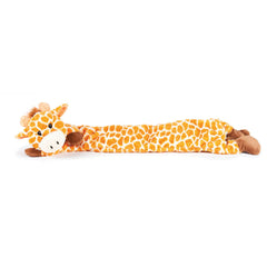 Outward Hound Longidudes jirafa peluche con chirridos, ideal para juegos interactivos.
