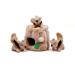 Outward Hound Hide-A-Squirrel rompecabezas 2 en 1 para perros de tamaño grande.
