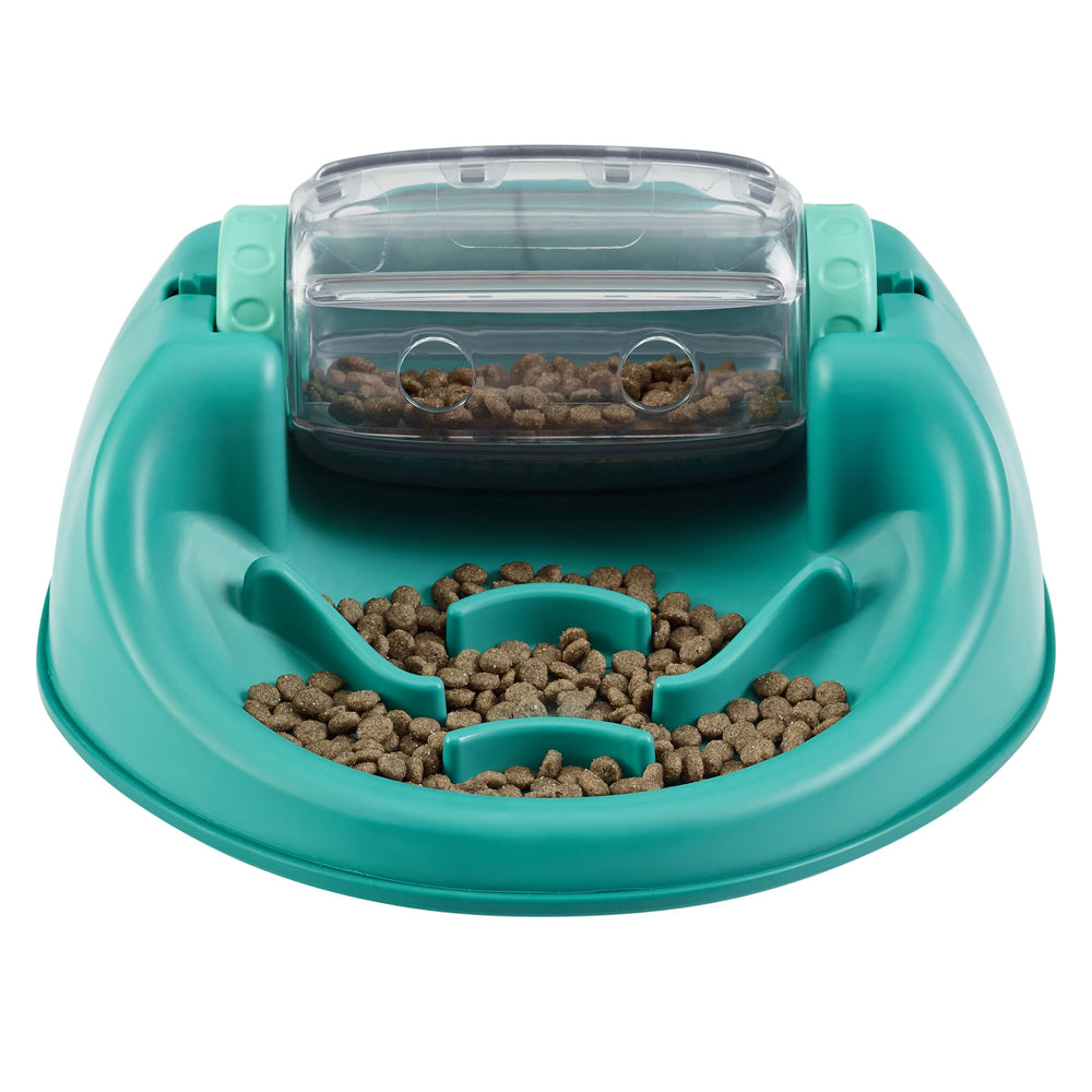 Spin N' Eat: barril girando para liberar comida lentamente.