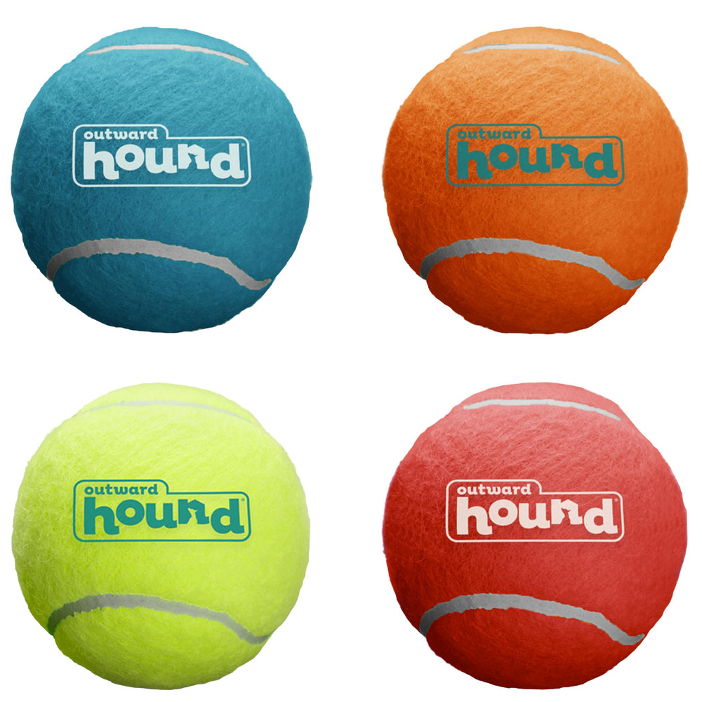 Outward Hound Squeaker Ballz, bola de tenis 1,5 pulgadas XS para perros pequeños y juego suave
