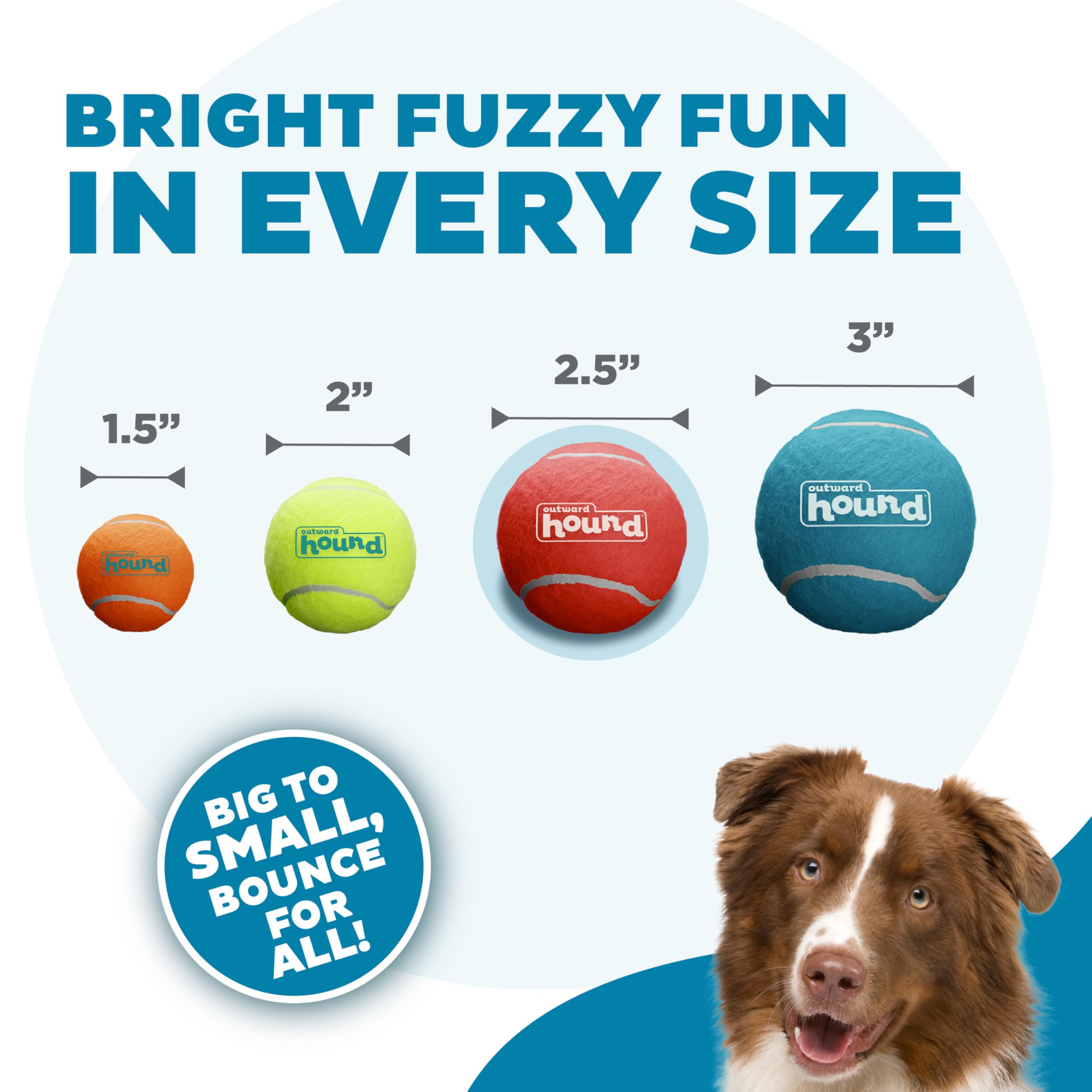 Outward Hound Squeaker Ballz: colores brillantes para mayor visibilidad durante el juego