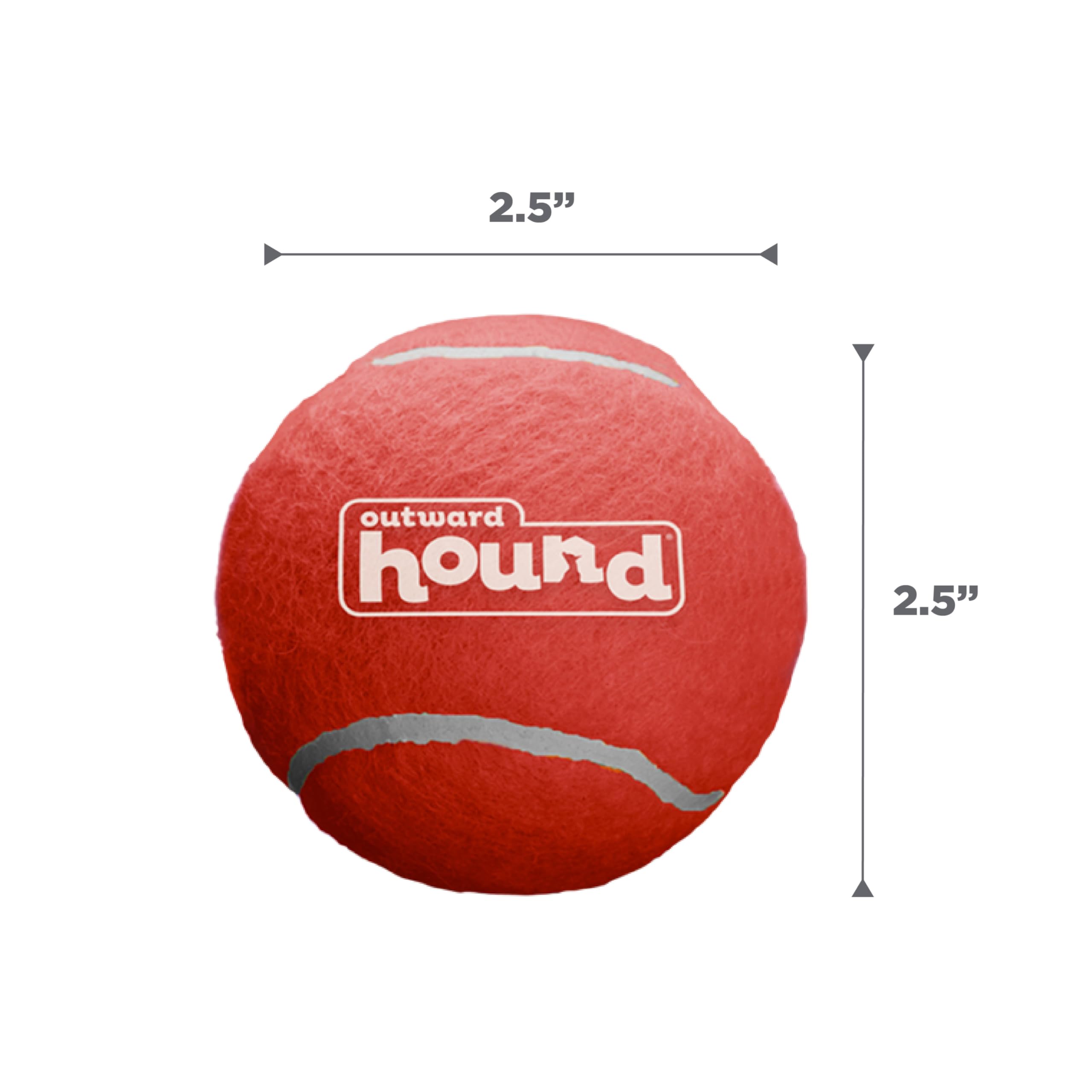 Outward Hound Squeaker Ballz: diseño visible facilita encontrar la pelota durante el juego