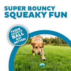 Outward Hound Squeaker Ballz: paquete de 6 bolas para perros menores de 23 kg