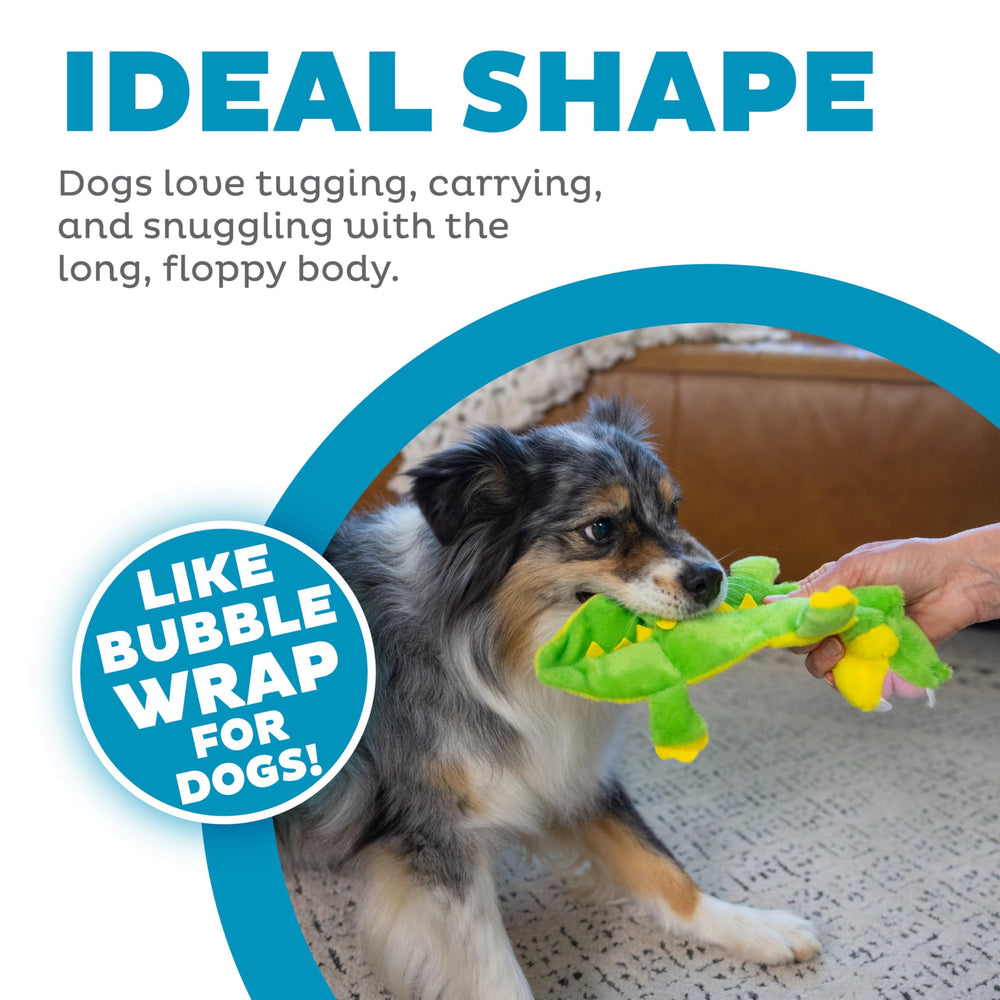 Outward Hound Squeaker Matz caimán con 6 squeakers para más diversión