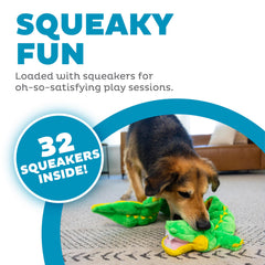 Outward Hound Squeaker Matz Gator XXL con cuerpo alargado para tira y afloja