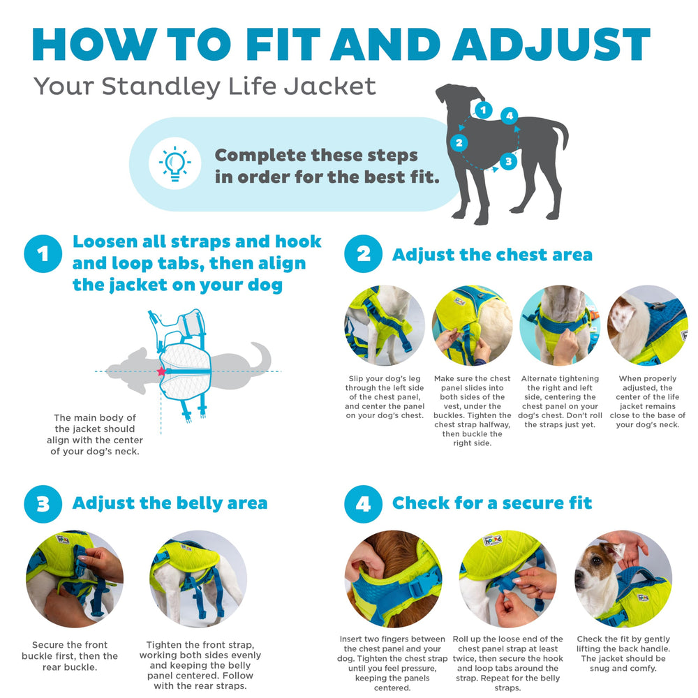 Outward Hound Standley Sport chaleco salvavidas para perro reflectantes mejor visibilidad nocturna