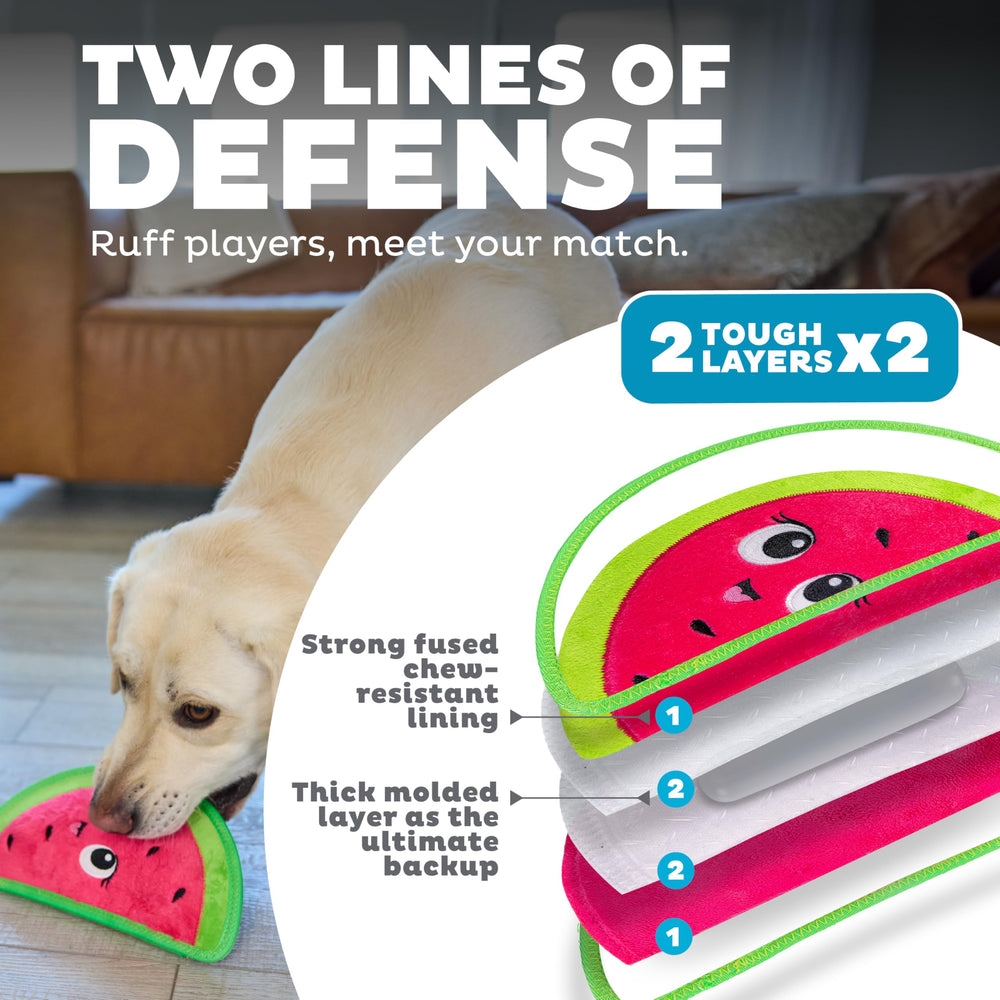 Outward Hound Tough Skinz doble capas, mayor durabilidad para juegos intensos.
