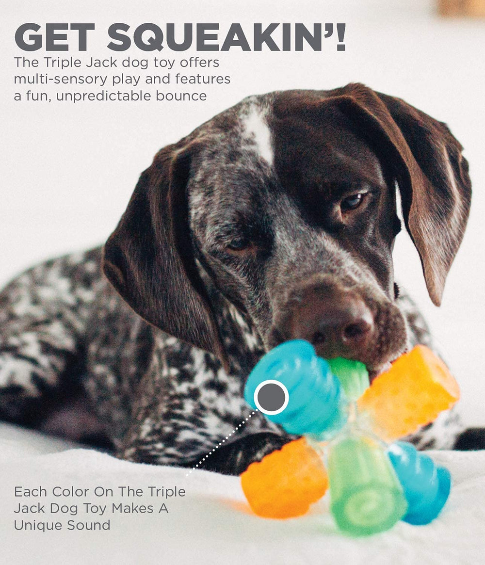 Outward Hound Triple Jack: limpieza sencilla bajo agua tibia y jabón