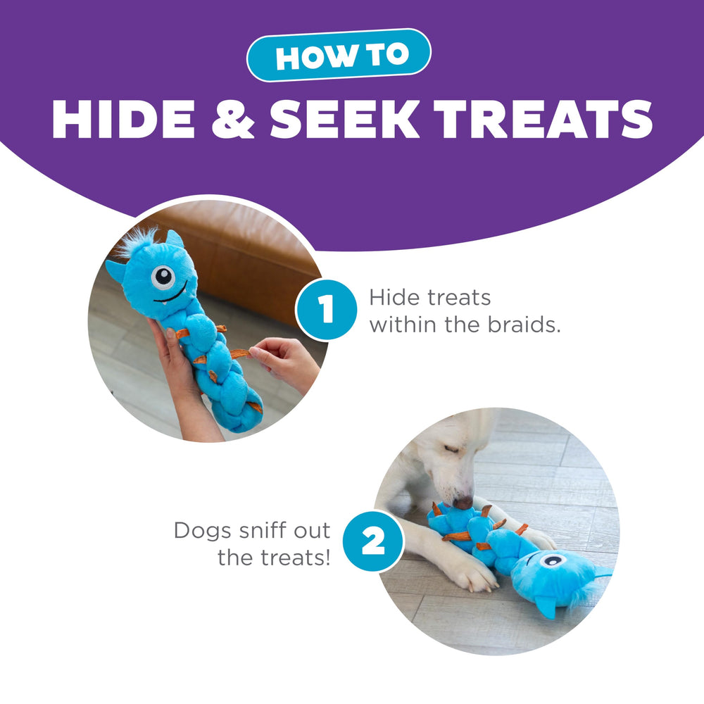 Cuerpo de peluche largo de Twistiez Azul para juegos prolongados.