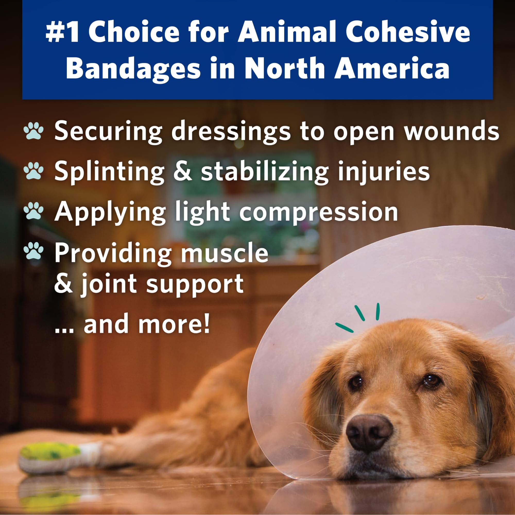 OVIK Health PetFlex No Chew, aplicación sin tijeras, rápida y limpia.