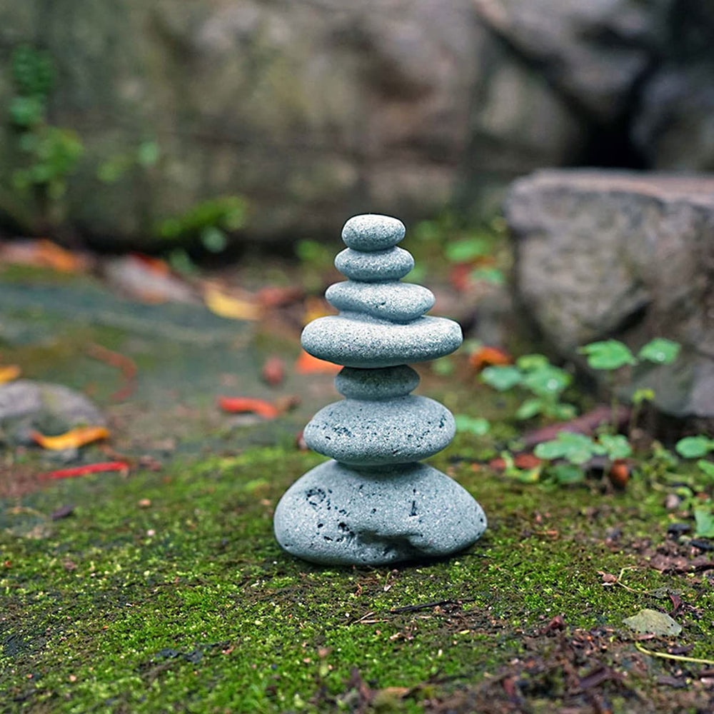 OwMell Estatuas de piedras zen, foco acuario, aporta serenidad al tanque.