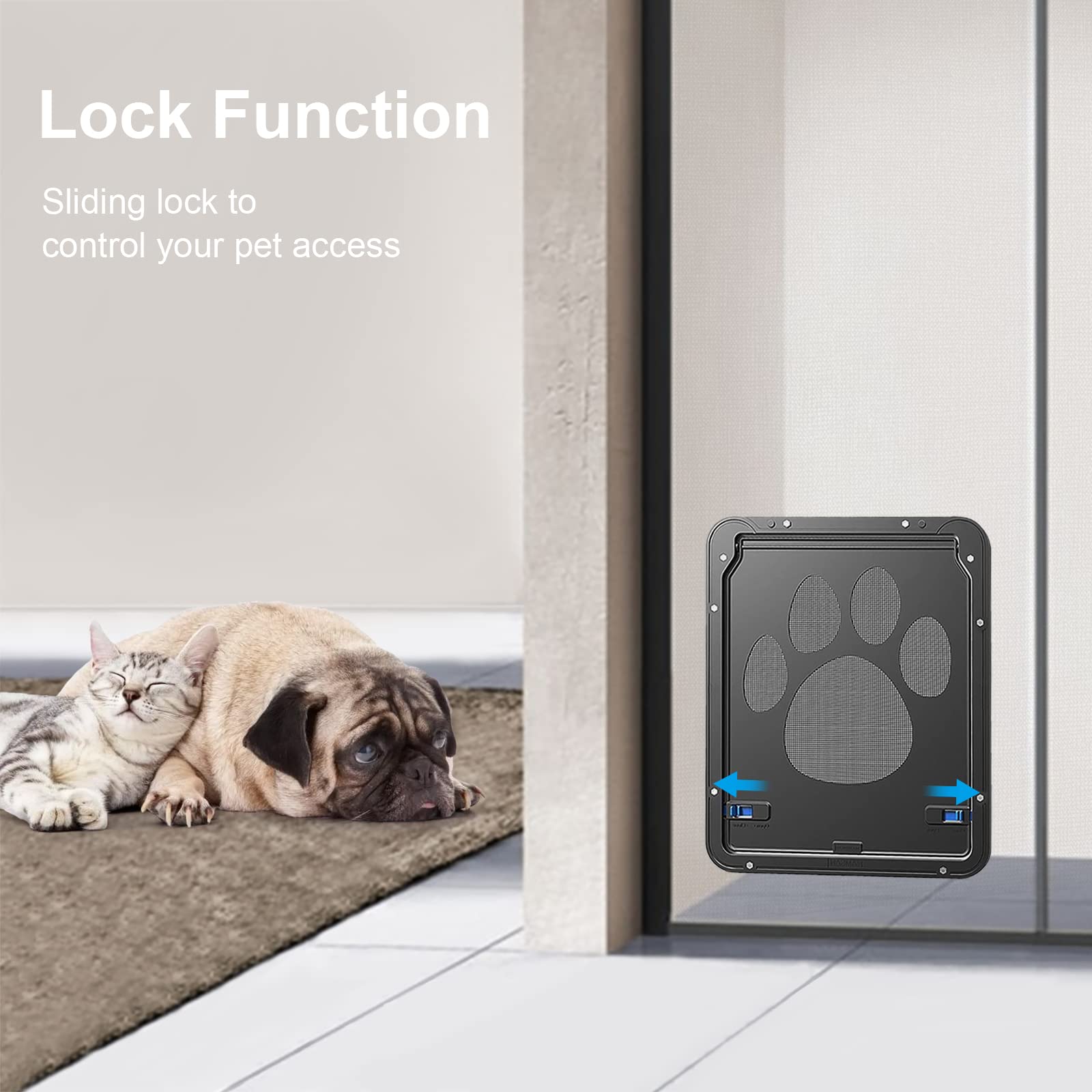 Compatibilidad de Ownpets con puertas mosquiteras de varios modelos.