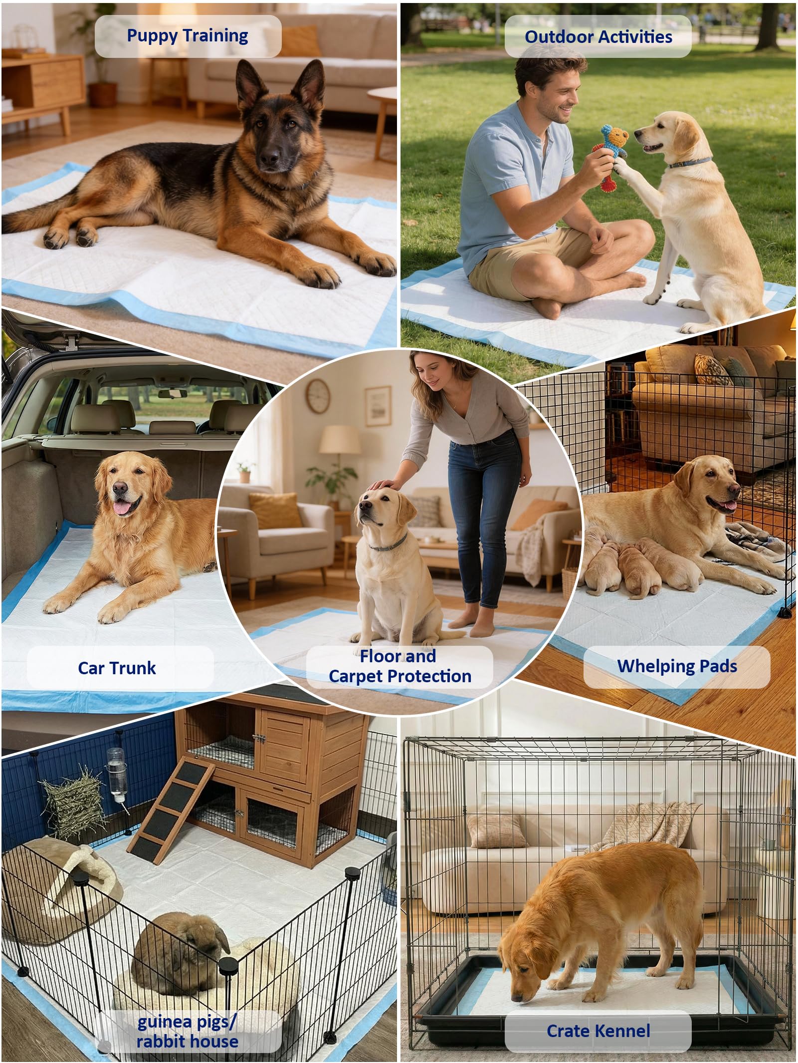 Ownpets pad XL 35x32, perfecto para cachorros y perros adultos.