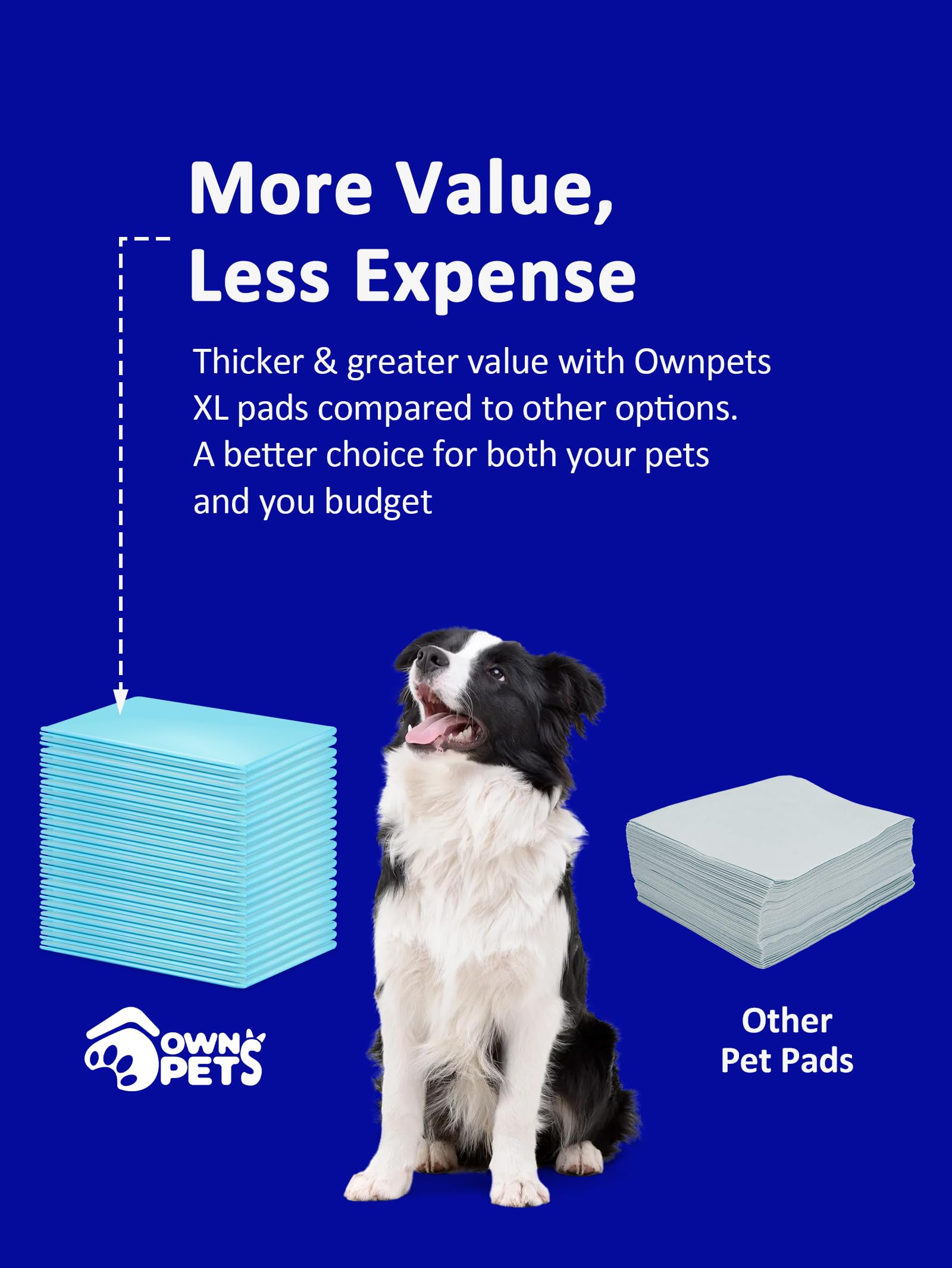 Ownpets pad XL 35x32, protege pisos y facilita la limpieza.