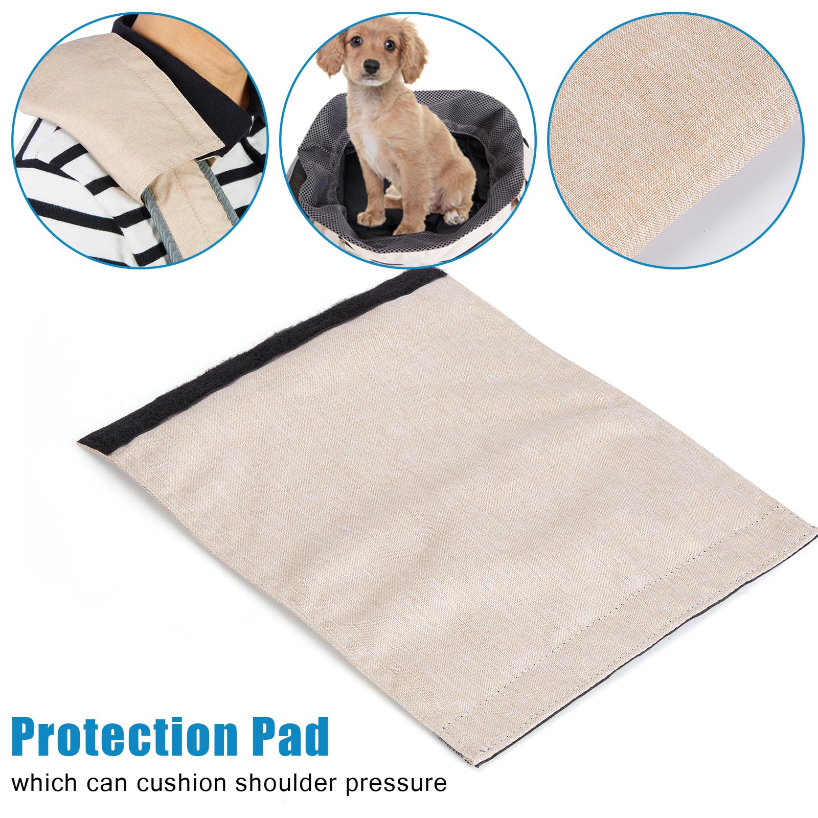 Ownpets sling beige; ideal para paseos diarios y viajes sin esfuerzo.