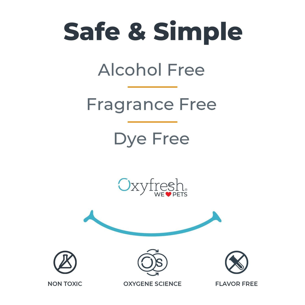 Oxyfresh para gatos y perros: adecuado para hogares con mascotas.