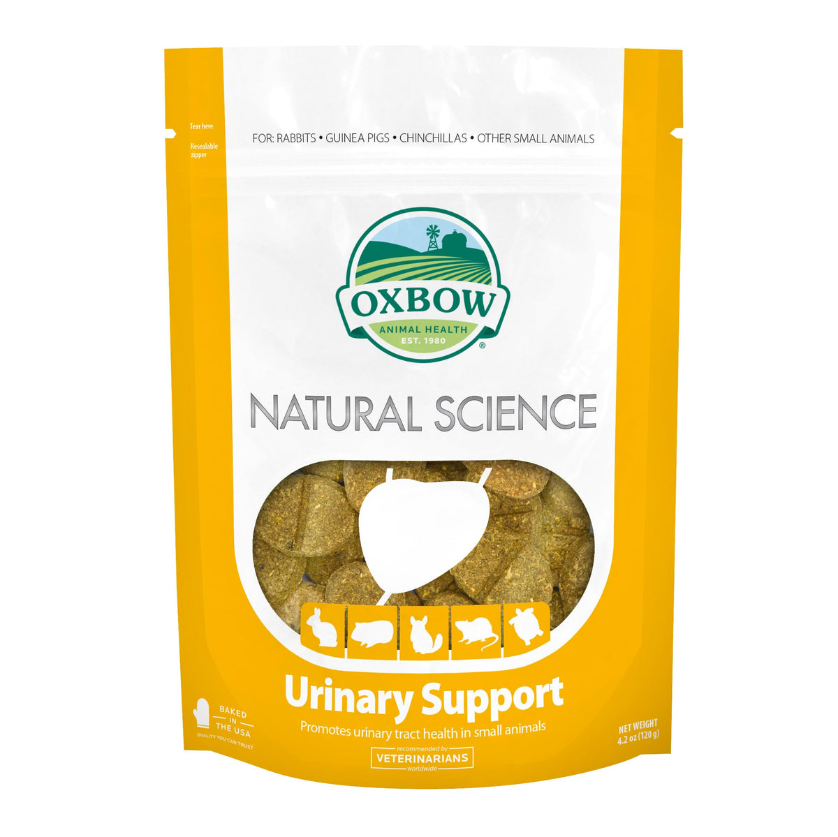 Oxbow Ciencia Natural, apoyo urinario para conejo, mejora la salud urinaria