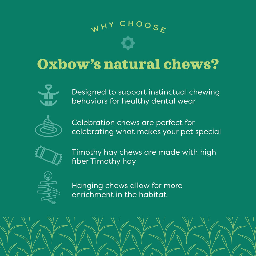 Oxbow Enriched Life materiales-naturales: sin colorantes artificiales para masticar con tranquilidad.