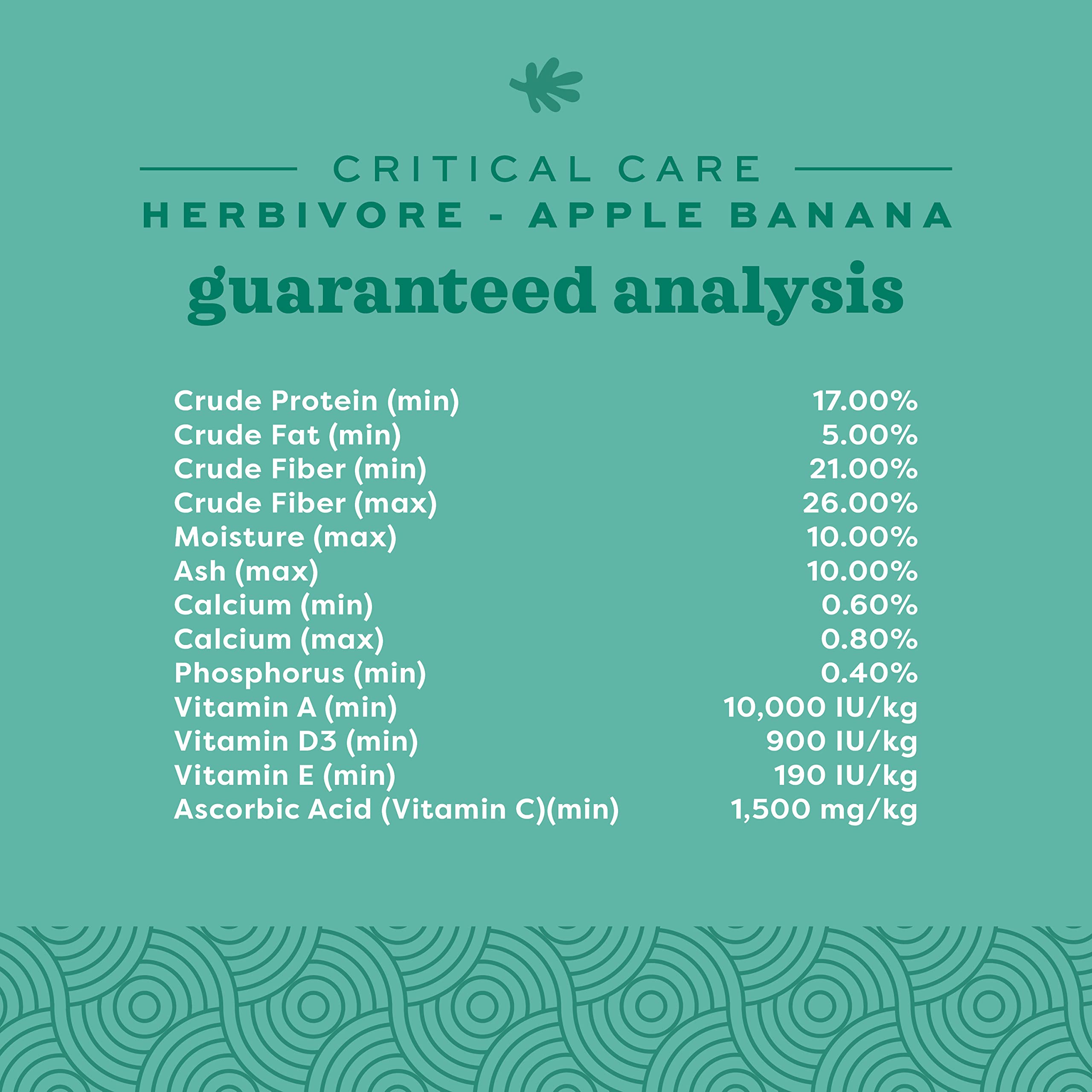 Oxbow envase de 454 g listo para uso clínico o doméstico.