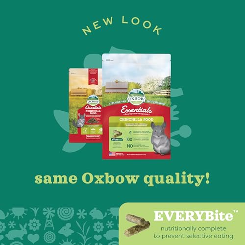 Oxbow Essentials Chinchilla dieta equilibrada para energía diaria.