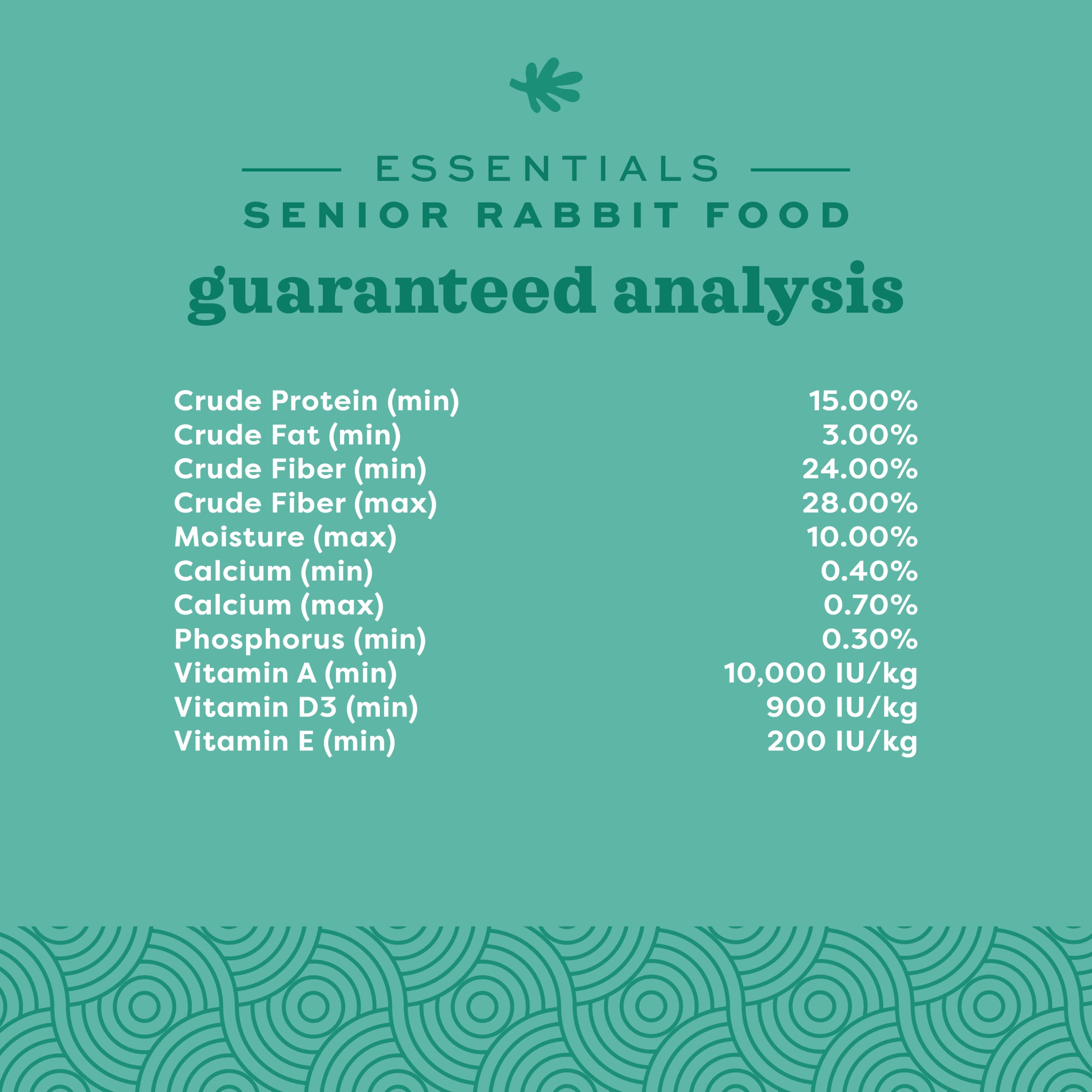 Oxbow Essentials Senior Rabbit: vitaminas y minerales para apoyar hábitos saludables
