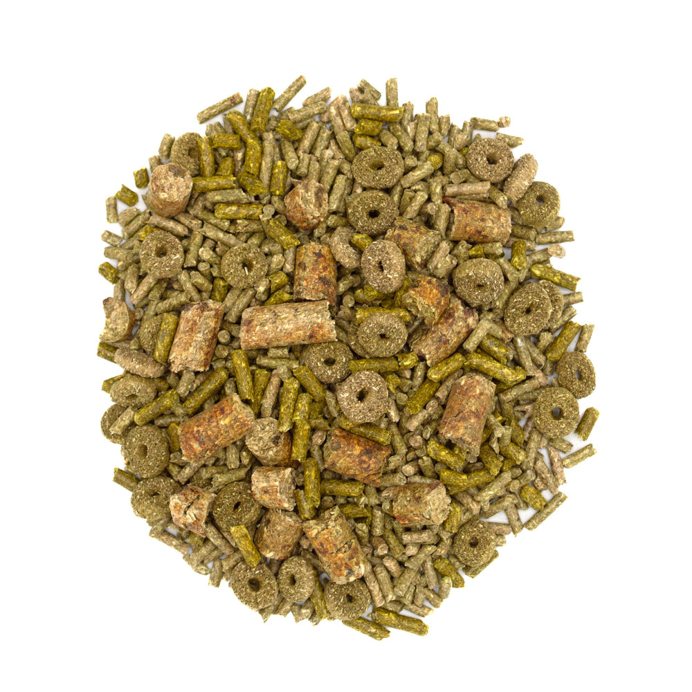 Nutrición diaria completa de Forage Wise para cobayas adultas.