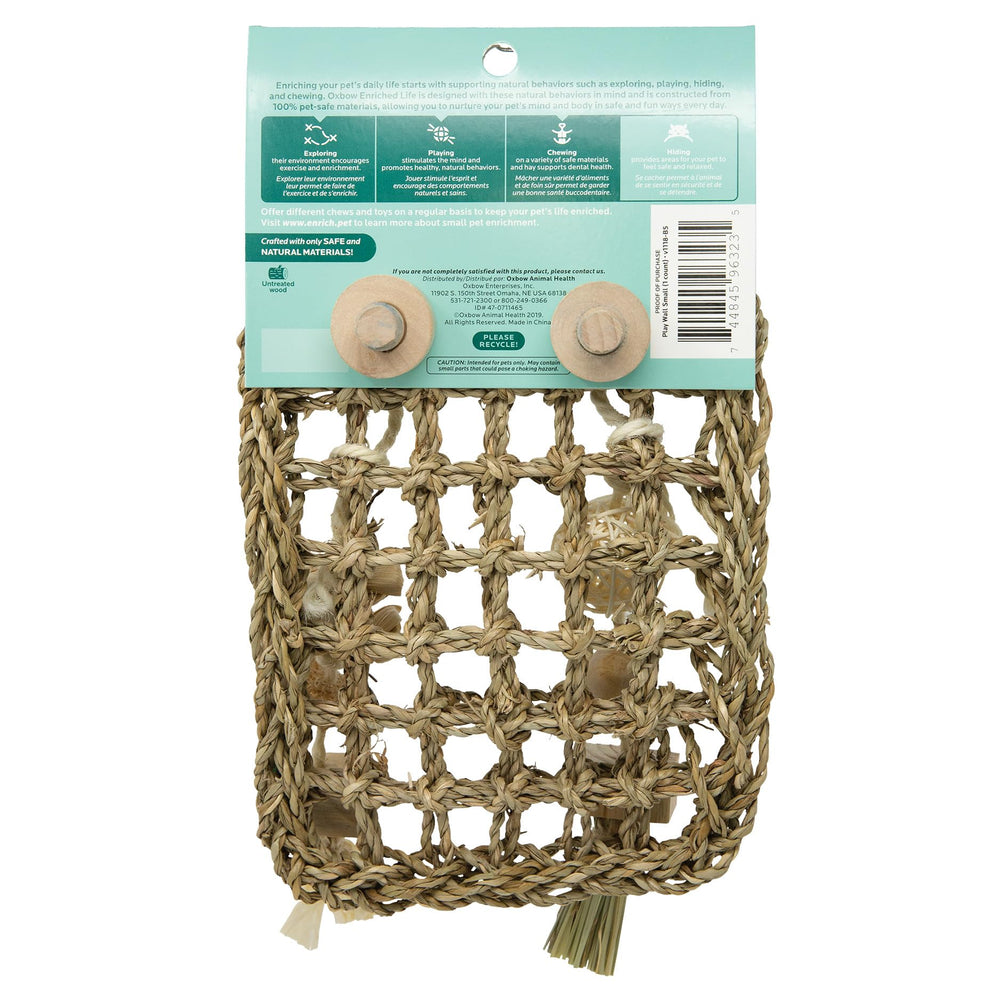 Oxbow Enriched Life Play Wall: materiales naturales sin tratar para masticación segura