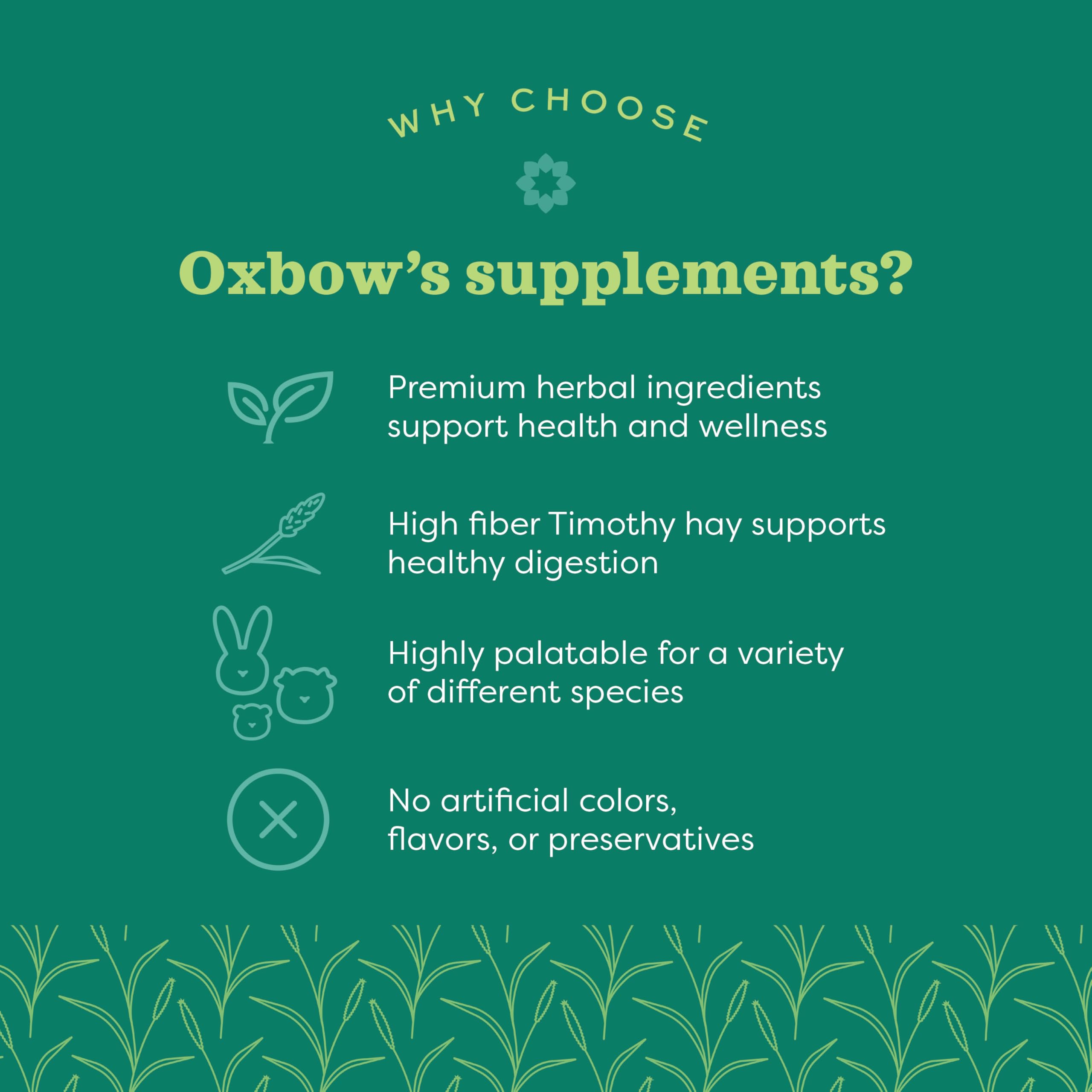 Oxbow Natural Science, tabletas con raíz de achicoria para un tránsito intestinal cómodo.