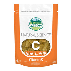 oxbow vitamina C, botella dosificadora, ideal para apoyar la inmunidad diaria de mascotas pequeñas.