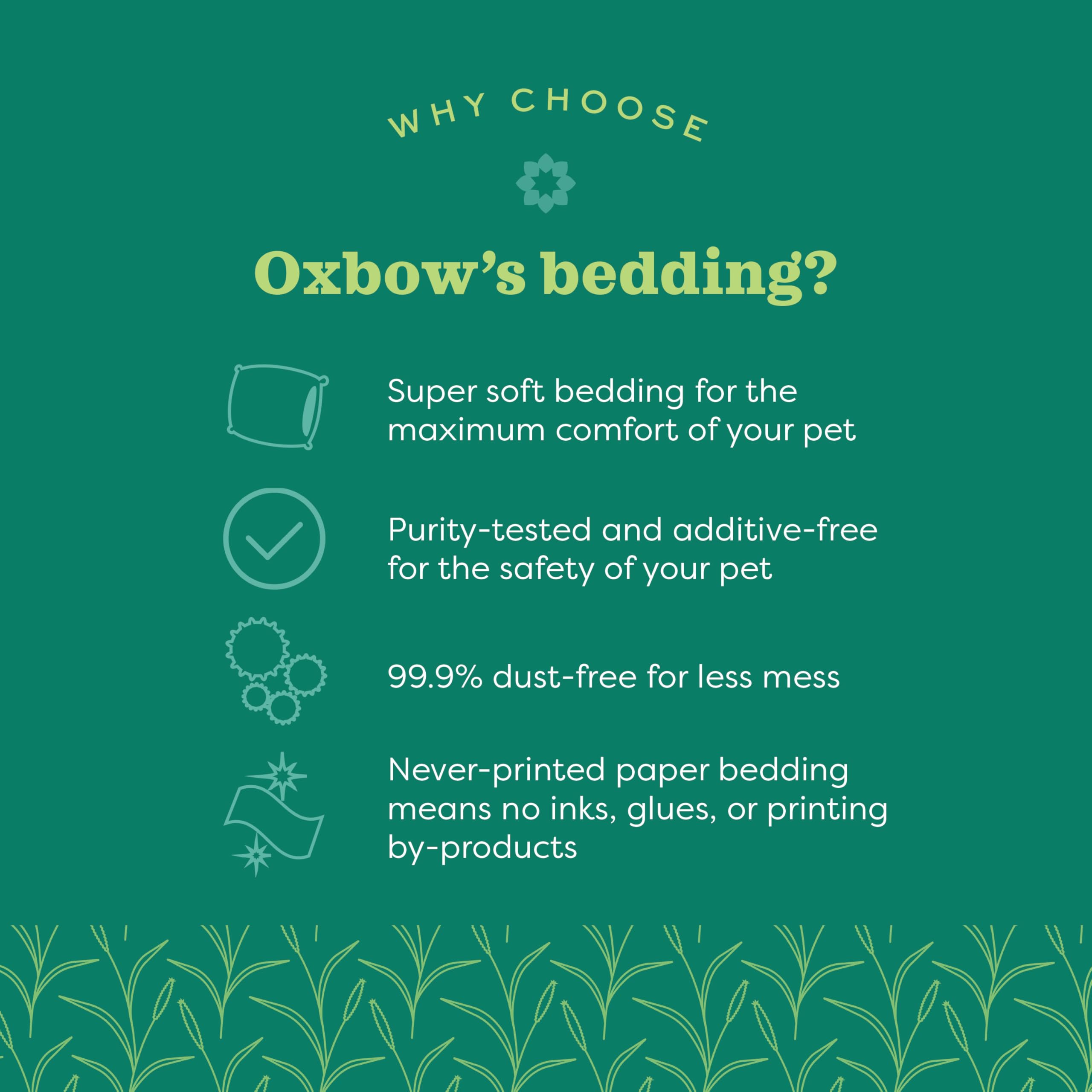 Oxbow Pure Comfort Bedding: control de olores en la caja de arena.