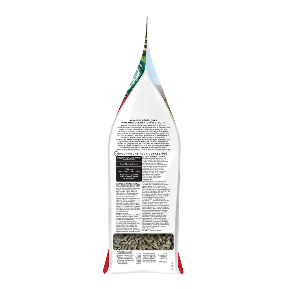 Oxbow senior conejillo de indias: antioxidantes naturales para vitalidad diaria.