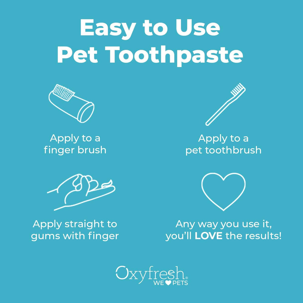 Oxyfresh mejora el aliento de las mascotas para un manejo diario.