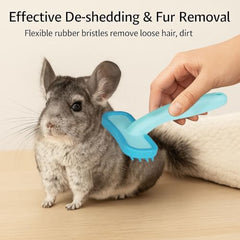 Oxiros dos-pack cepillo de silicona suave para el pelaje de tu mascota