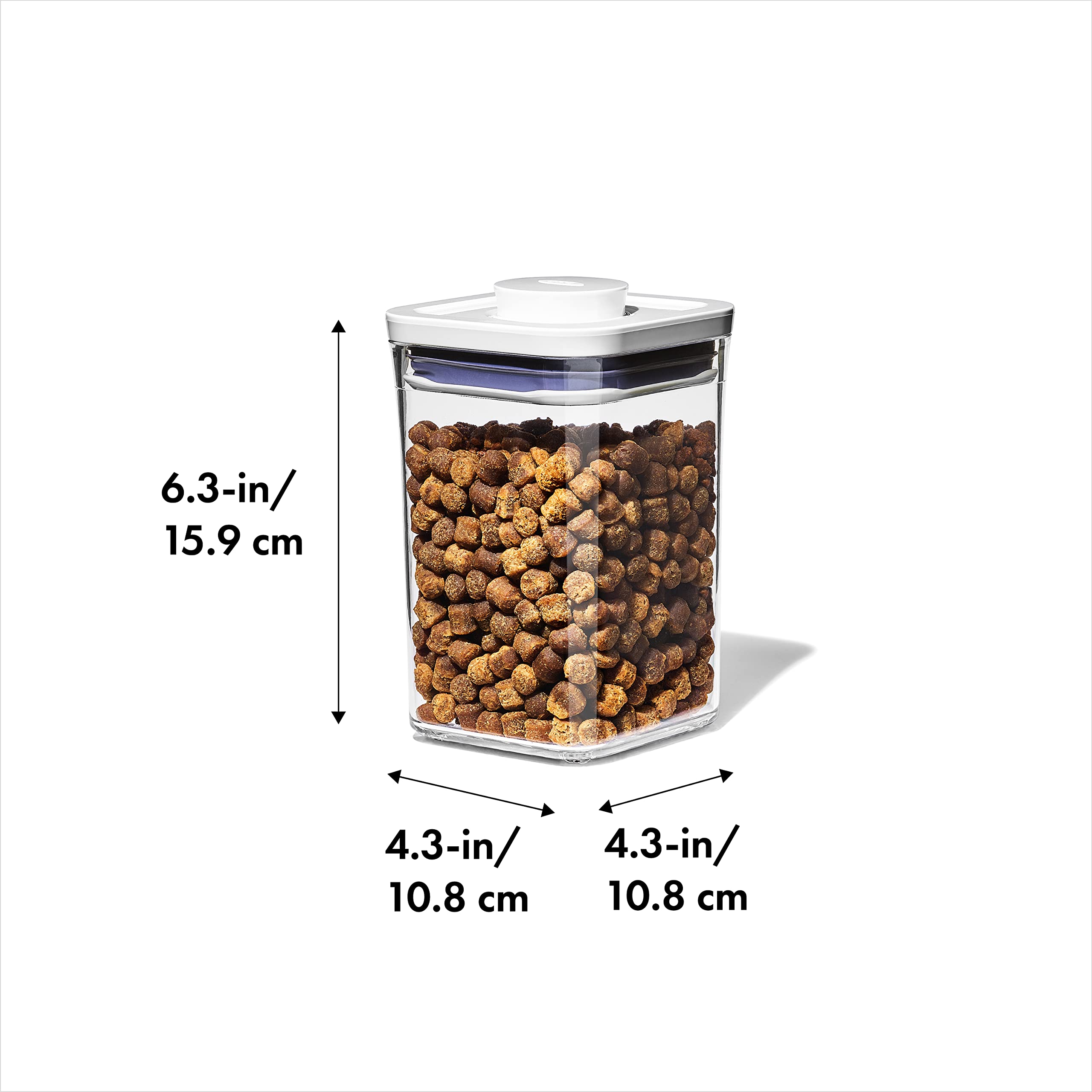OXO Good Grips Pet POP couvercle demontable etanche facilite le nettoyage.